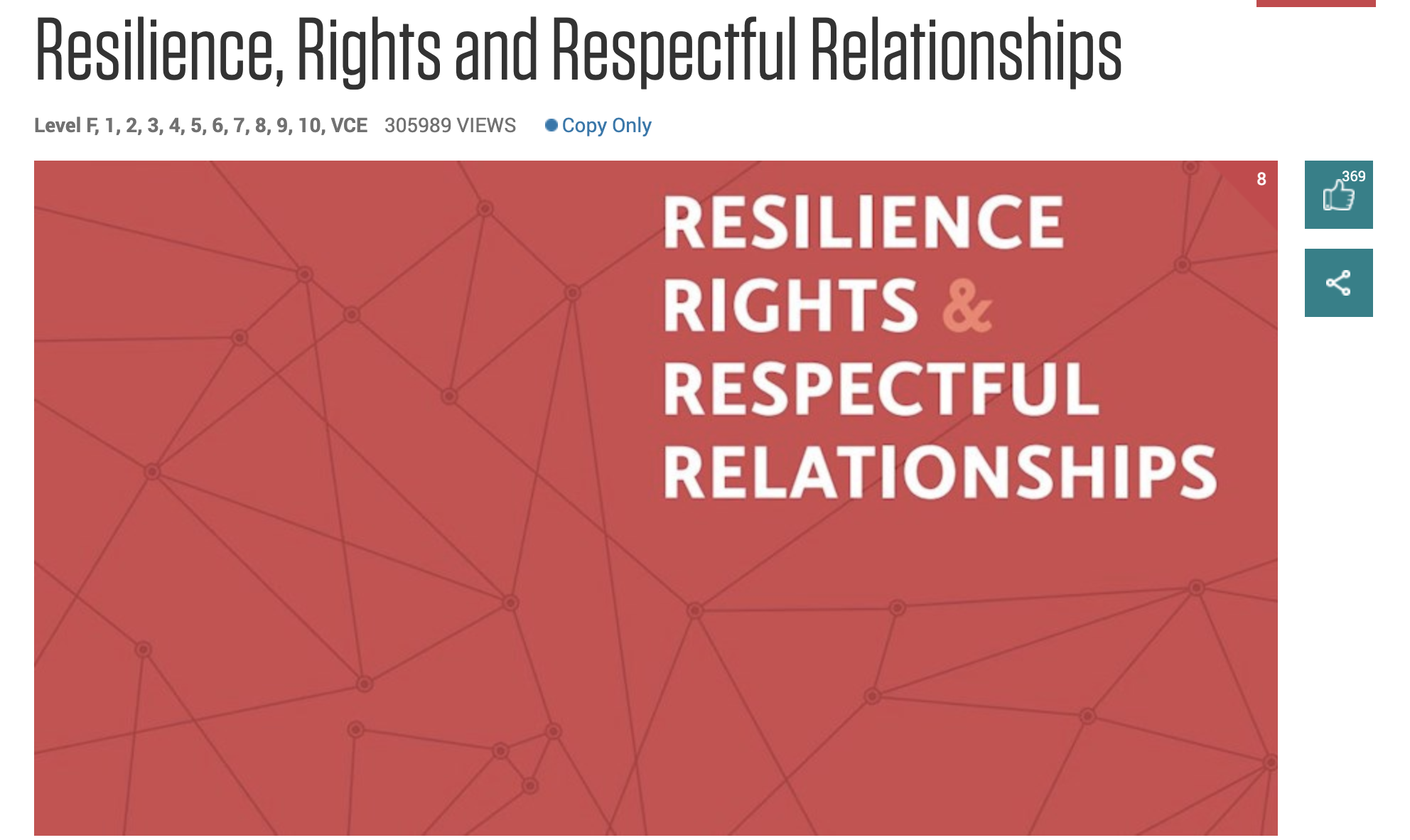 Resilience Rights And Respectful Relationships Ungei